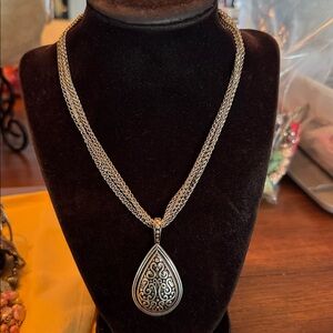 Lia Sophia Silver Multi-Strand Necklace